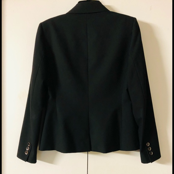 TAHARI Arthur S. Levine Classics Blazer Size 4 Work Office Career Casual Black - Picture 11 of 12